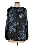 Gold Hawk Black Long Sleeve Blouse Size L - photo 1