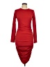 Unbranded Solid Red Cocktail Dress Size L - photo 1