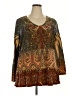 Avenue Brown Long Sleeve Blouse Size 18 - 20 Plus - photo 1