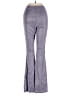 Shein 100% Polyester Chevron-herringbone Purple Casual Pants Size XS - photo 2