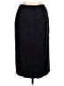Talbots 100% Polyester Stripes Black Formal Skirt Size 10 - photo 1