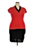 Neiman Marcus Color Block Red Cocktail Dress Size 14 - photo 1