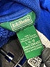 L.L.Bean 100% Polyester Solid Blue Track Jacket Size 14 - 16 - photo 3