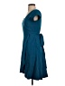 eShakti Solid Teal Cocktail Dress Size S (estimated) - photo 5