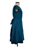eShakti Solid Teal Cocktail Dress Size S (estimated) - photo 4