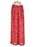 Chelsea & Violet 100% Polyester Floral Red Casual Pants Size S - photo 1