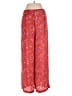 Chelsea & Violet 100% Polyester Floral Red Casual Pants Size S - photo 2