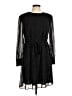 Ann Taylor 100% Polyester Polka Dots Black Casual Dress Size 6 - photo 1