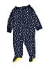Gerber Print Blue Long Sleeve Onesie Size 6-9 mo - photo 1