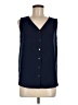 Tommy Hilfiger 100% Polyester Blue Sleeveless Blouse Size M - photo 1