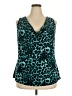 PS PerSeption Teal Sleeveless Blouse Size XL (estimated) - photo 1