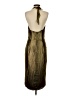 Halston 100% Polyester Metallic Gold Cocktail Dress Size 4 - photo 2