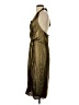Halston 100% Polyester Metallic Gold Cocktail Dress Size 4 - photo 5