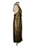 Halston 100% Polyester Metallic Gold Cocktail Dress Size 4 - photo 4