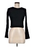 Topshop Black Long Sleeve Top Size 6 - photo 1