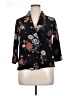 Bobeau Floral Black Blazer Size XL - photo 1
