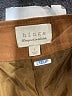 Hinge 100% Leather Solid Brown Tan Khaki Shorts Size 8 - photo 3