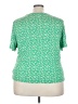 Self Esteem Floral Green Short Sleeve T-Shirt Size 3X - photo 2