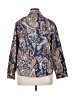 Chico's Paisley Blue Long Sleeve Button-Down Shirt Size XL (3) - photo 2