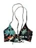 Relleciga Floral Black Swimsuit Top Size L - photo 1