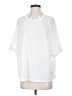 Shein Solid White 3/4 Sleeve T-Shirt Size 4 - photo 1