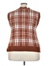 No Comment 100% Acrylic Plaid Brown Sweater Vest Size 3X - photo 2
