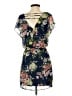 City Triangles 100% Polyester Floral Blue Casual Dress Size S - photo 2