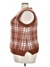 No Comment 100% Acrylic Plaid Brown Sweater Vest Size 3X - photo 5