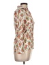 Sézane 100% Cotton Floral Ivory Long Sleeve Blouse Size 32 waist - photo 4