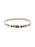 Massimo Dutti Ivory Leather Belt Size XS - photo 1