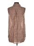 Tory Burch 100% Cotton Brown Sleeveless Button-Down Shirt Size 4 - photo 2