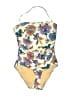 J.Crew Paisley Ivory One Piece Swimsuit Size 10 - photo 1