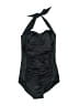Ruby Ribbon Solid Black One Piece Swimsuit Size 6 - photo 1