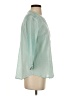 Preswick & Moore Teal 3/4 Sleeve Button-Down Shirt Size S - photo 4
