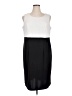 Perceptions Color Block Black Casual Dress Size 1X - photo 1