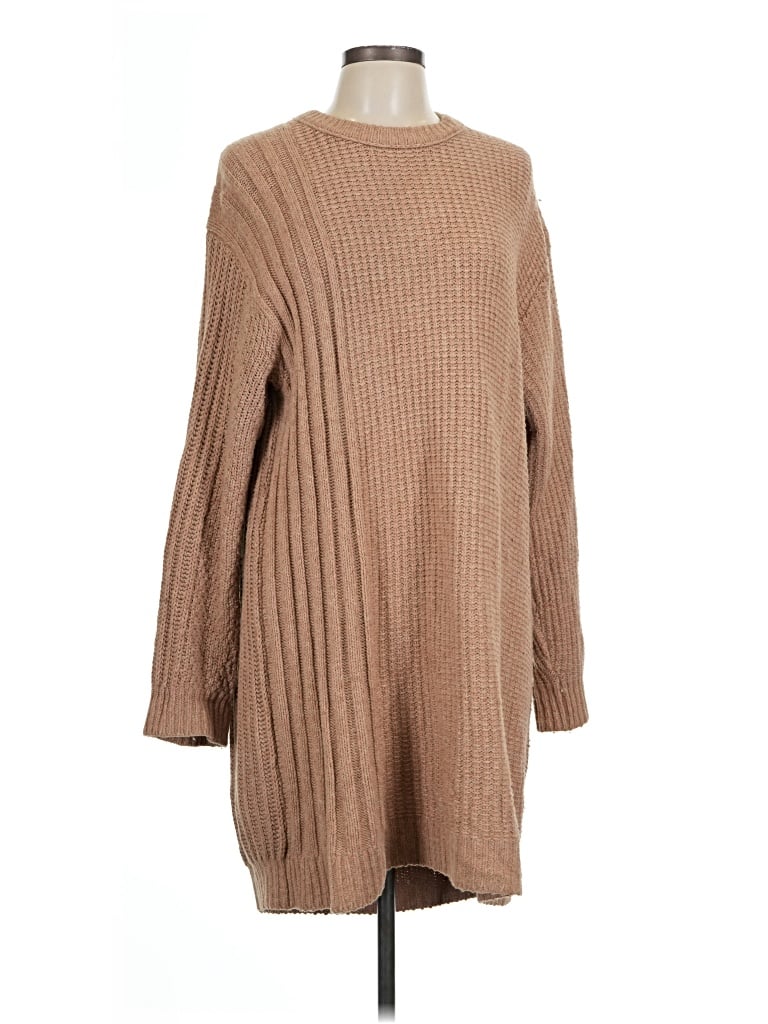 Pre-owned Lou & Grey Casual Dress In Tan