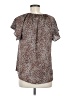 VICI 100% Polyester Animal Print Brown Short Sleeve Blouse Size M - photo 2