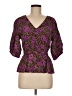 Aligne 100% Viscose Purple 3/4 Sleeve Blouse Size UK 10 / US 6 - photo 1