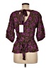 Aligne 100% Viscose Purple 3/4 Sleeve Blouse Size UK 10 / US 6 - photo 2