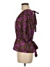 Aligne 100% Viscose Purple 3/4 Sleeve Blouse Size UK 10 / US 6 - photo 5