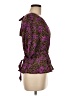 Aligne 100% Viscose Purple 3/4 Sleeve Blouse Size UK 10 / US 6 - photo 4