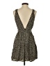 BCBGeneration 100% Polyester Animal Print Brown Casual Dress Size 2 - photo 2