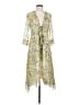 Lapis Paisley Yellow Cocktail Dress Size S - photo 1
