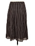 Talbots 100% Rayon Polka Dots Black Casual Skirt Size 2 - photo 2