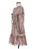 Buddy Love 100% Polyester Paisley Brown Casual Dress Size M - photo 5