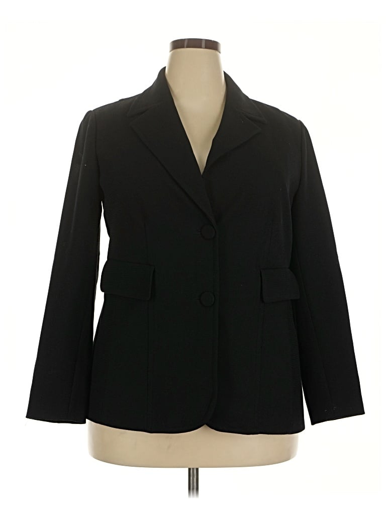 Pre-owned Coldwater Creek Blazer Jacket In Black