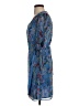 Mango Print Blue Cocktail Dress Size 4 - photo 5