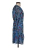 Mango Print Blue Cocktail Dress Size 4 - photo 4