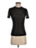 Rag & Bone Animal Print Black Short Sleeve Turtleneck Size S - photo 1
