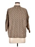 Lioness 100% Polyester Brown 3/4 Sleeve Blouse Size L - photo 1